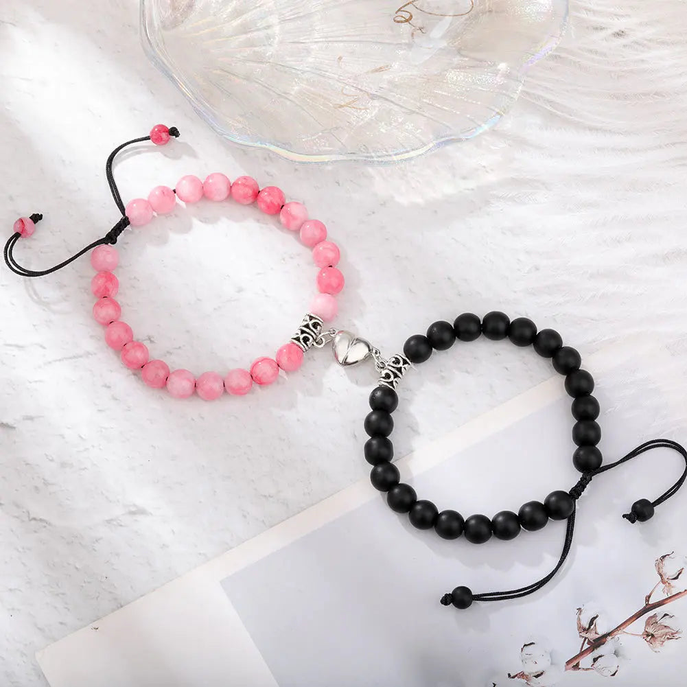 Magnet Couple Bracelets Set