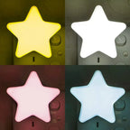 LED Star Night Light - 4 Colors | Kids Bedroom Lamp | US Plug