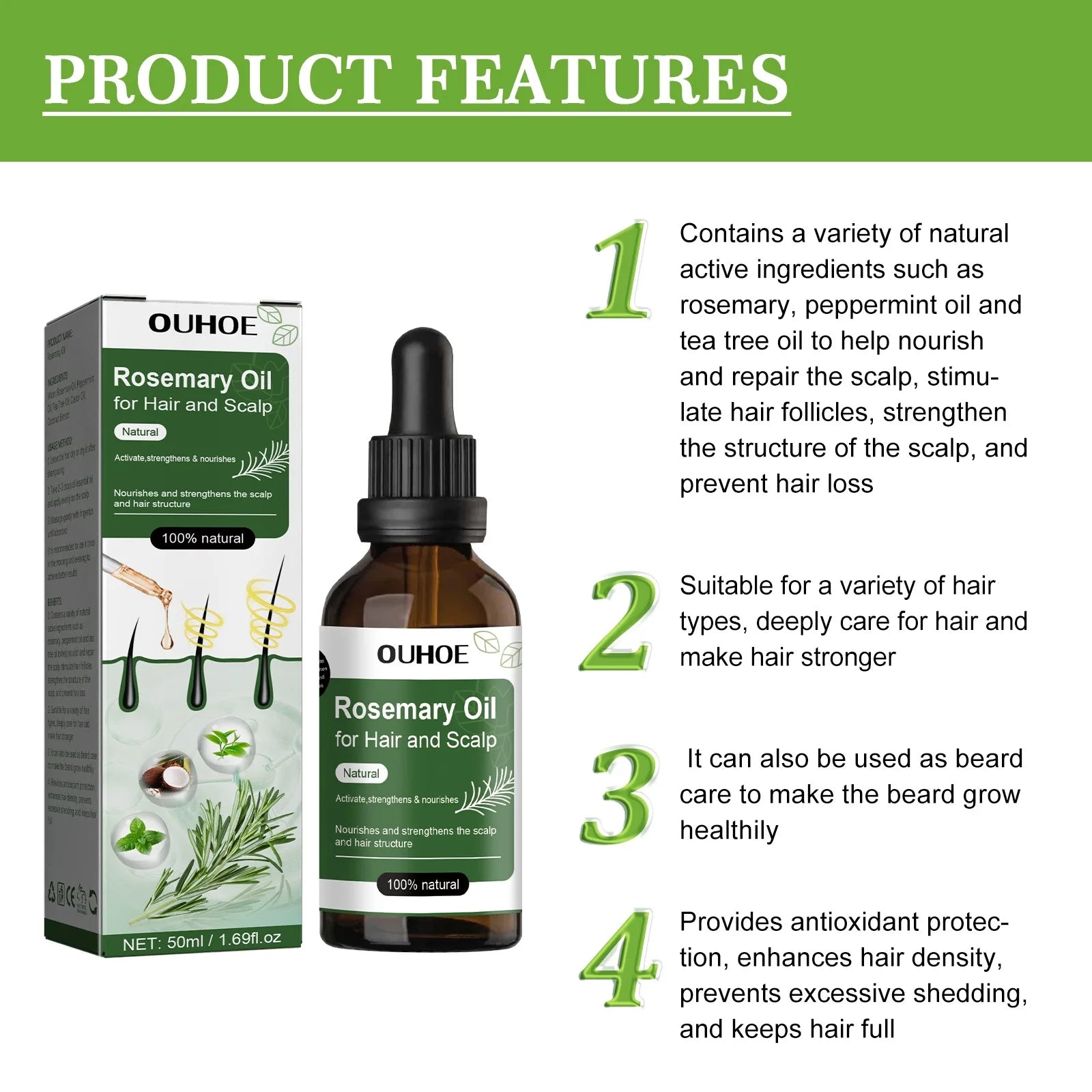 Rosemary Hair Growth Oil 50ML
