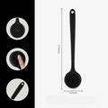 Silicone Back Scrubber Brush with Long Handle for Shower & Body Cleaning
