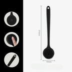 Silicone Back Scrubber Brush with Long Handle for Shower & Body Cleaning