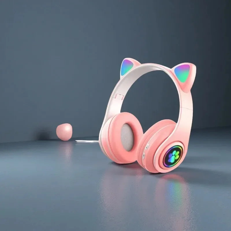 Cute Cat Ear Wireless Headphones