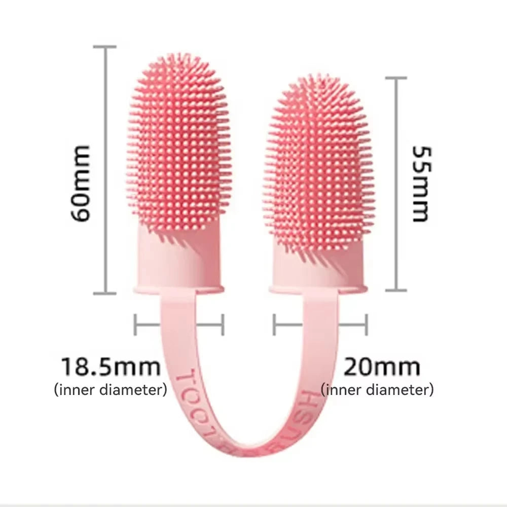 Pet Two-Finger Toothbrush Set