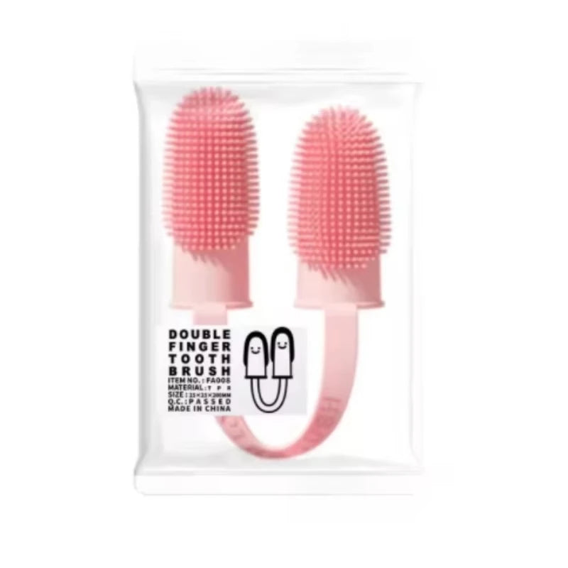 Pet Two-Finger Toothbrush Set
