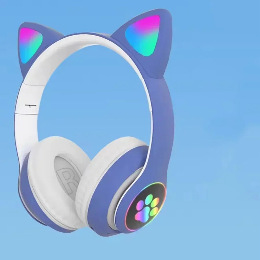 Cute Cat Ear Wireless Headphones