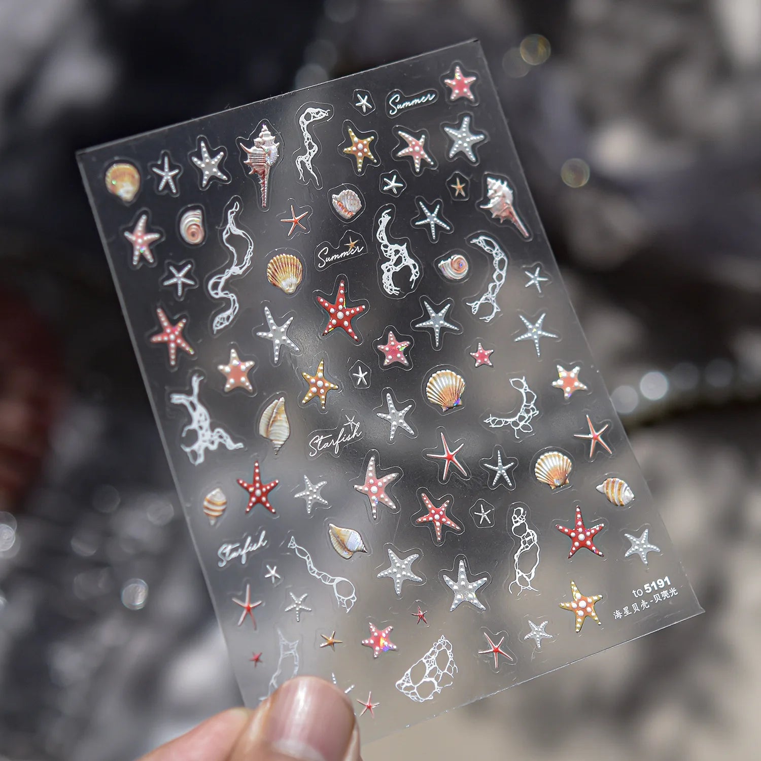 Shell & Starfish Nail Stickers
