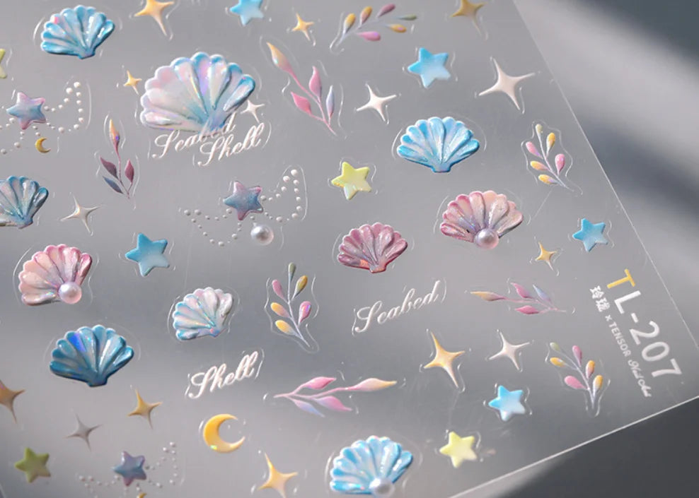 Shell & Starfish Nail Stickers