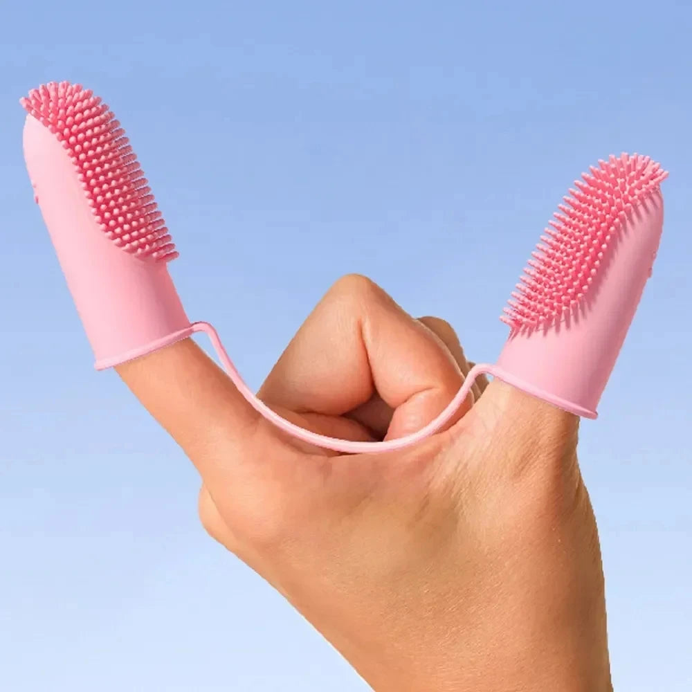 Pet Two-Finger Toothbrush Set