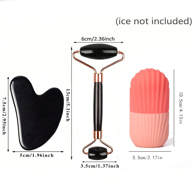 Ice Face Roller & Gua Sha Set