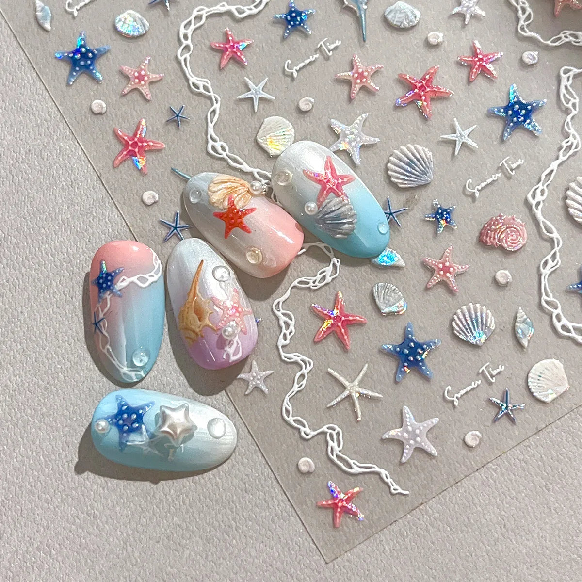 Shell & Starfish Nail Stickers
