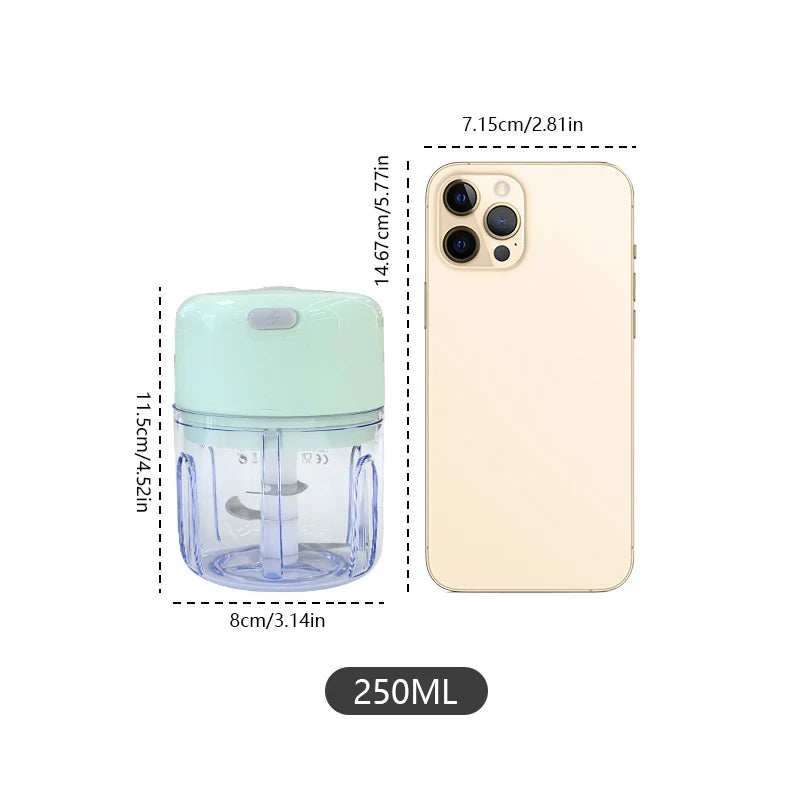 Mini Rechargeable Garlic Chopper 250ML