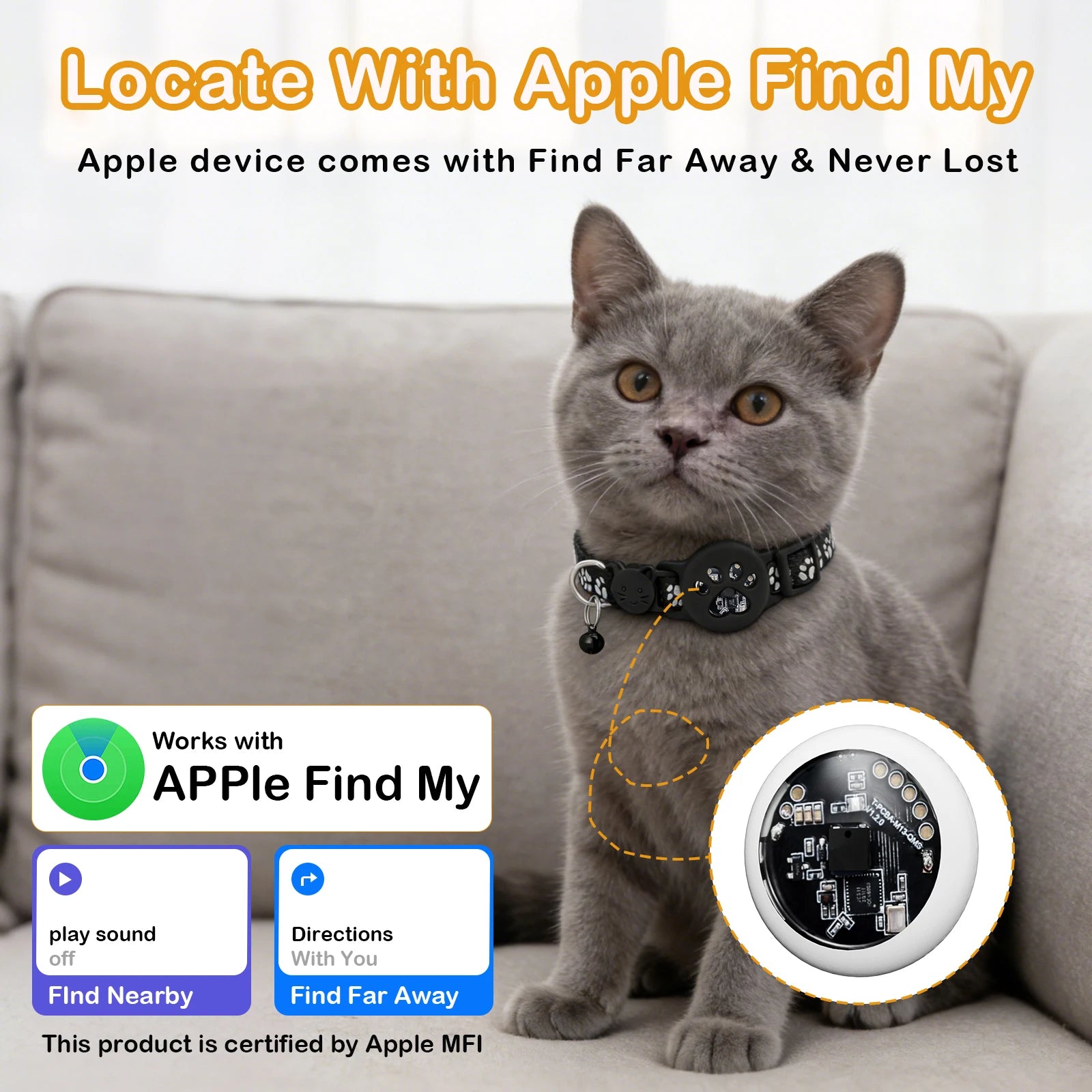 Smart GPS Pet Tracker Collar