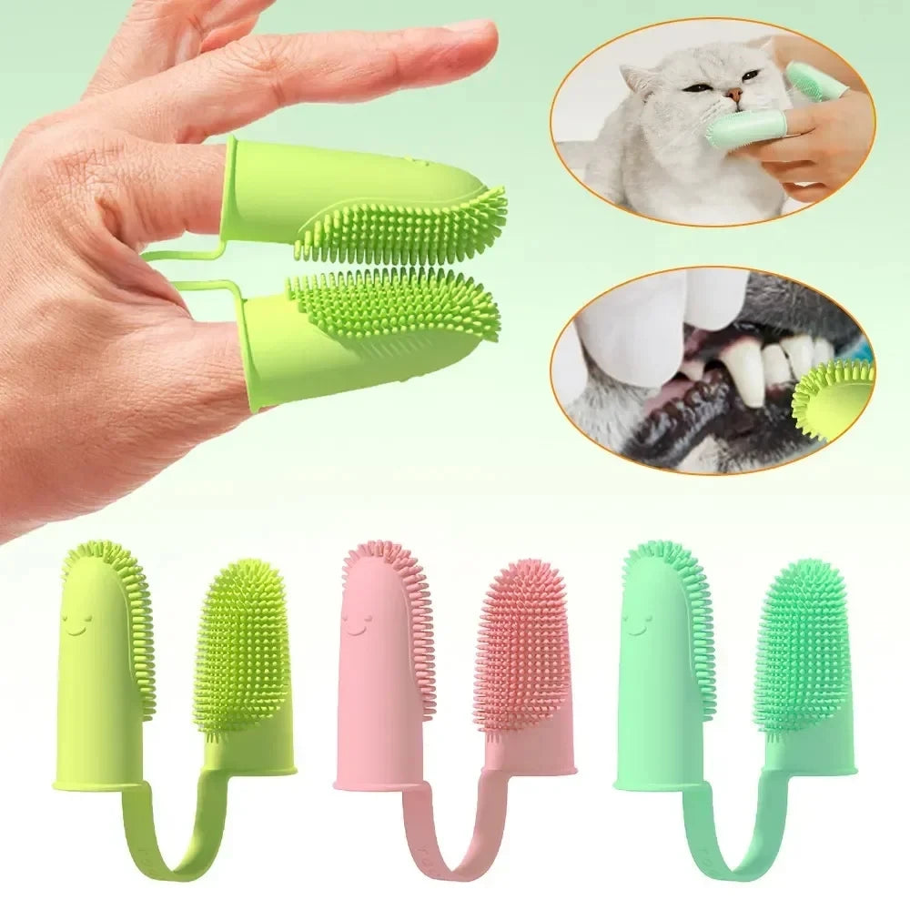 Pet Two-Finger Toothbrush Set