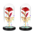 Galaxy Rose Lamp with Butterfly