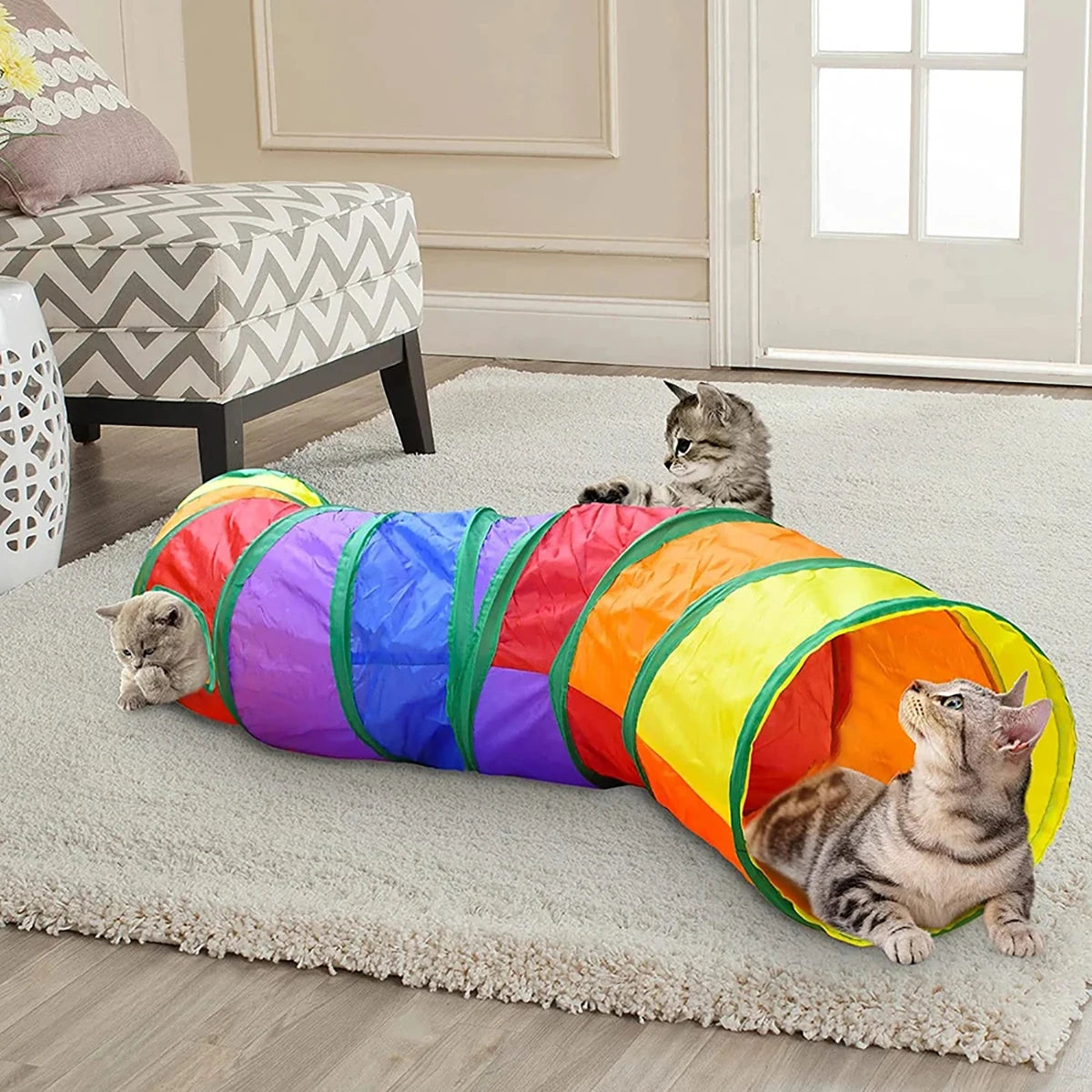 Foldable Cat Tunnel Toy