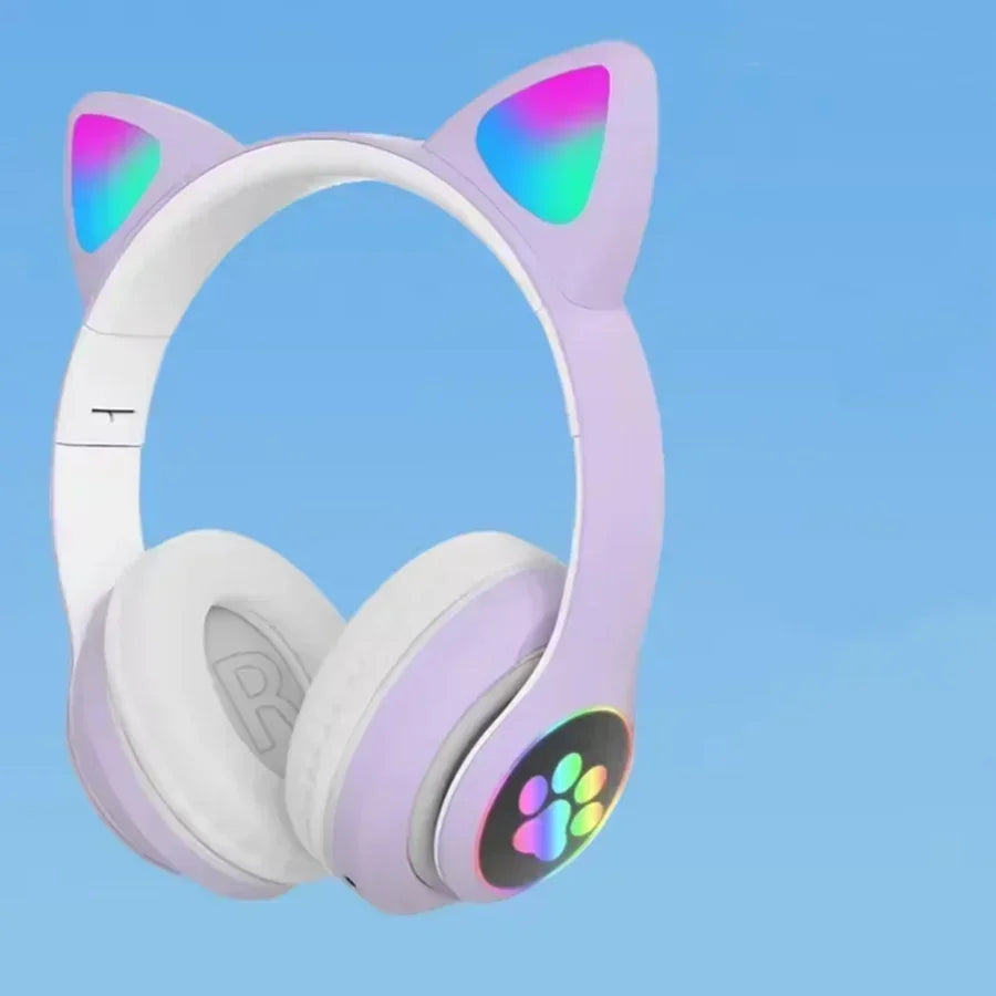 Cute Cat Ear Wireless Headphones