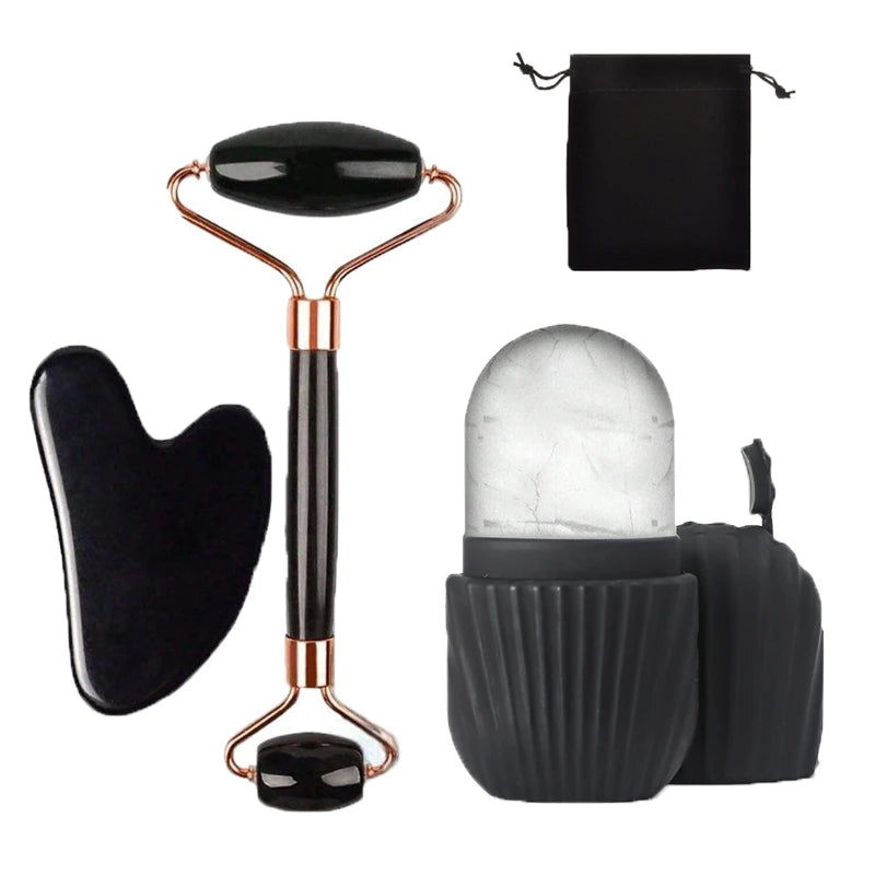 Ice Face Roller & Gua Sha Set