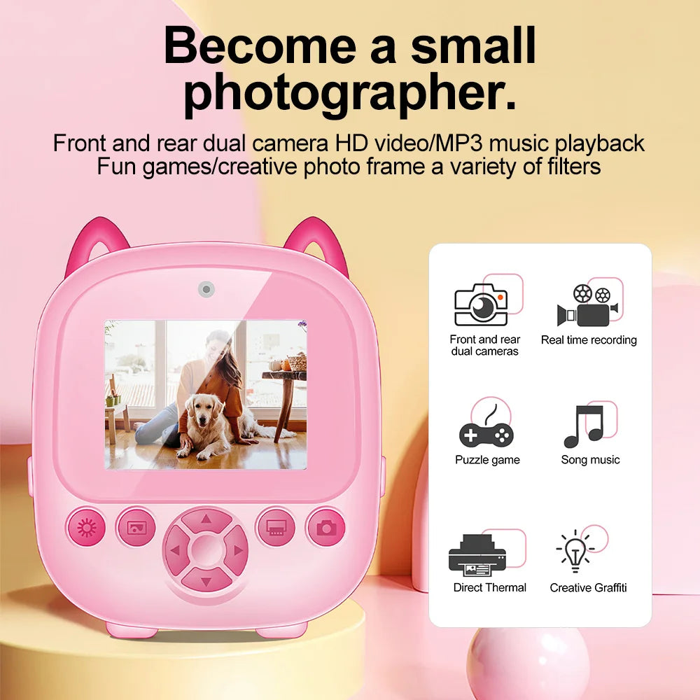 Mini Instant Thermal Printing Camera
