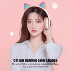 Cute Cat Ear Wireless Headphones