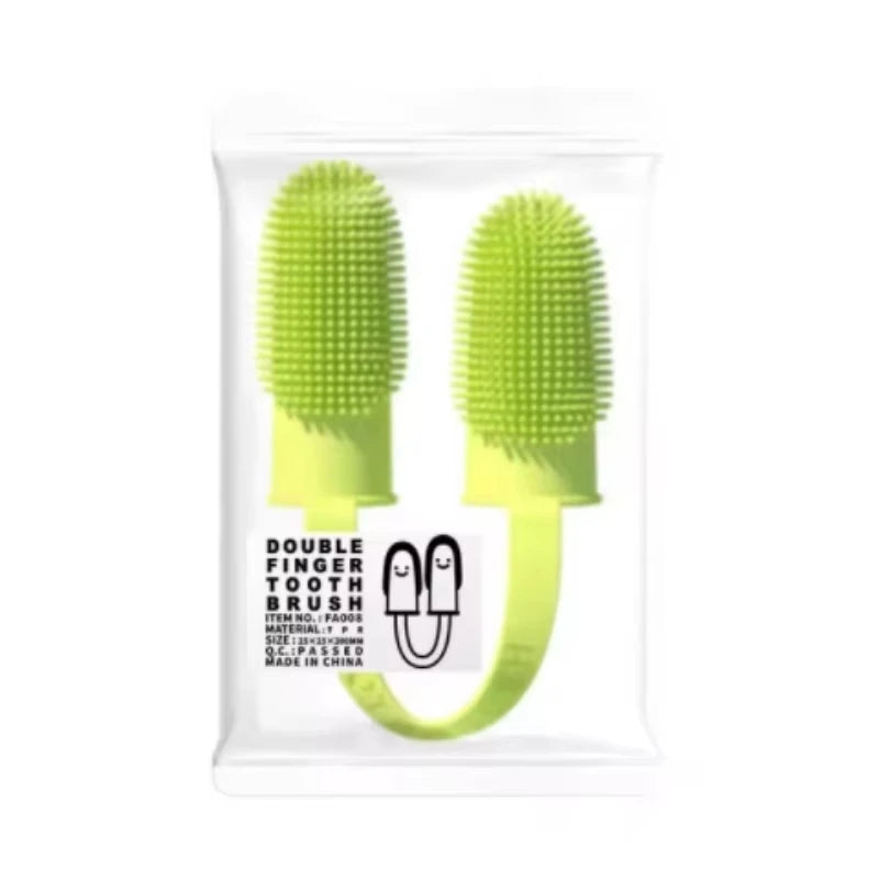 Pet Two-Finger Toothbrush Set