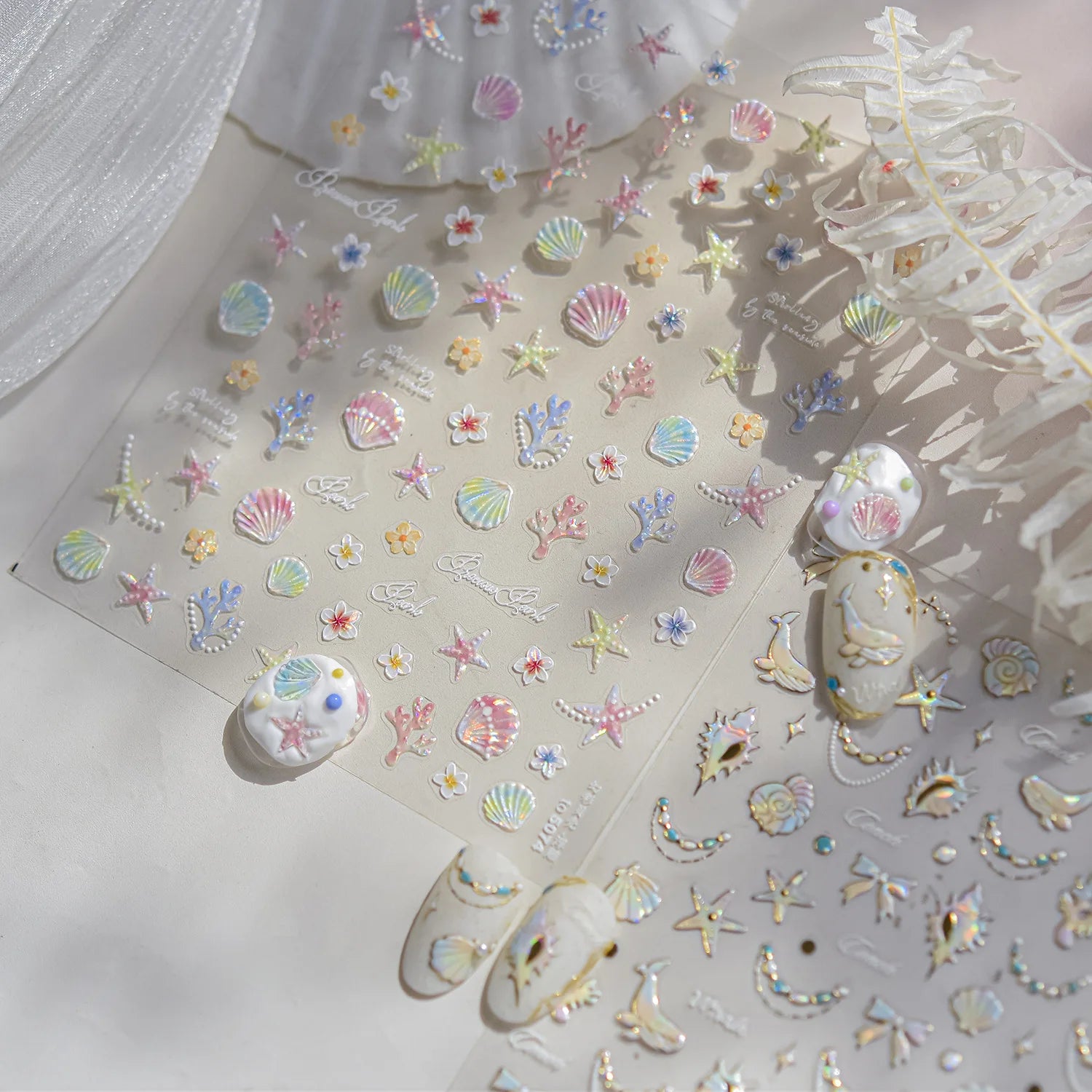 Shell & Starfish Nail Stickers