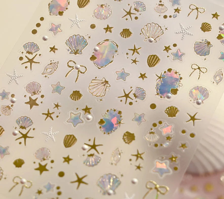 Shell & Starfish Nail Stickers