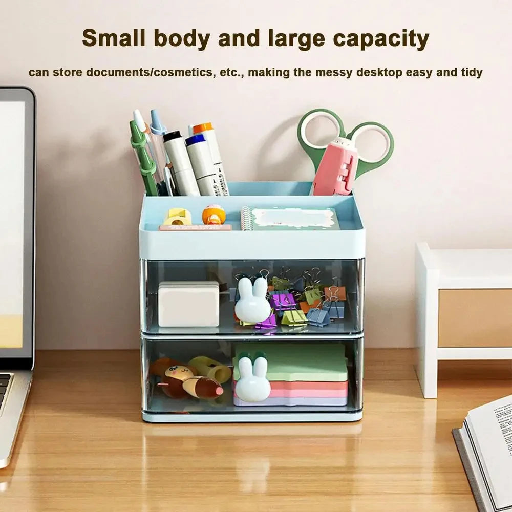 Small Desk Organizer with Drawer