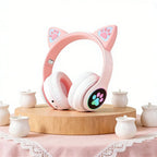 Cute Cat Ear Wireless Headphones