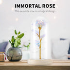 Galaxy Rose Lamp with Butterfly