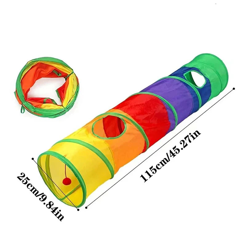 Foldable Cat Tunnel Toy