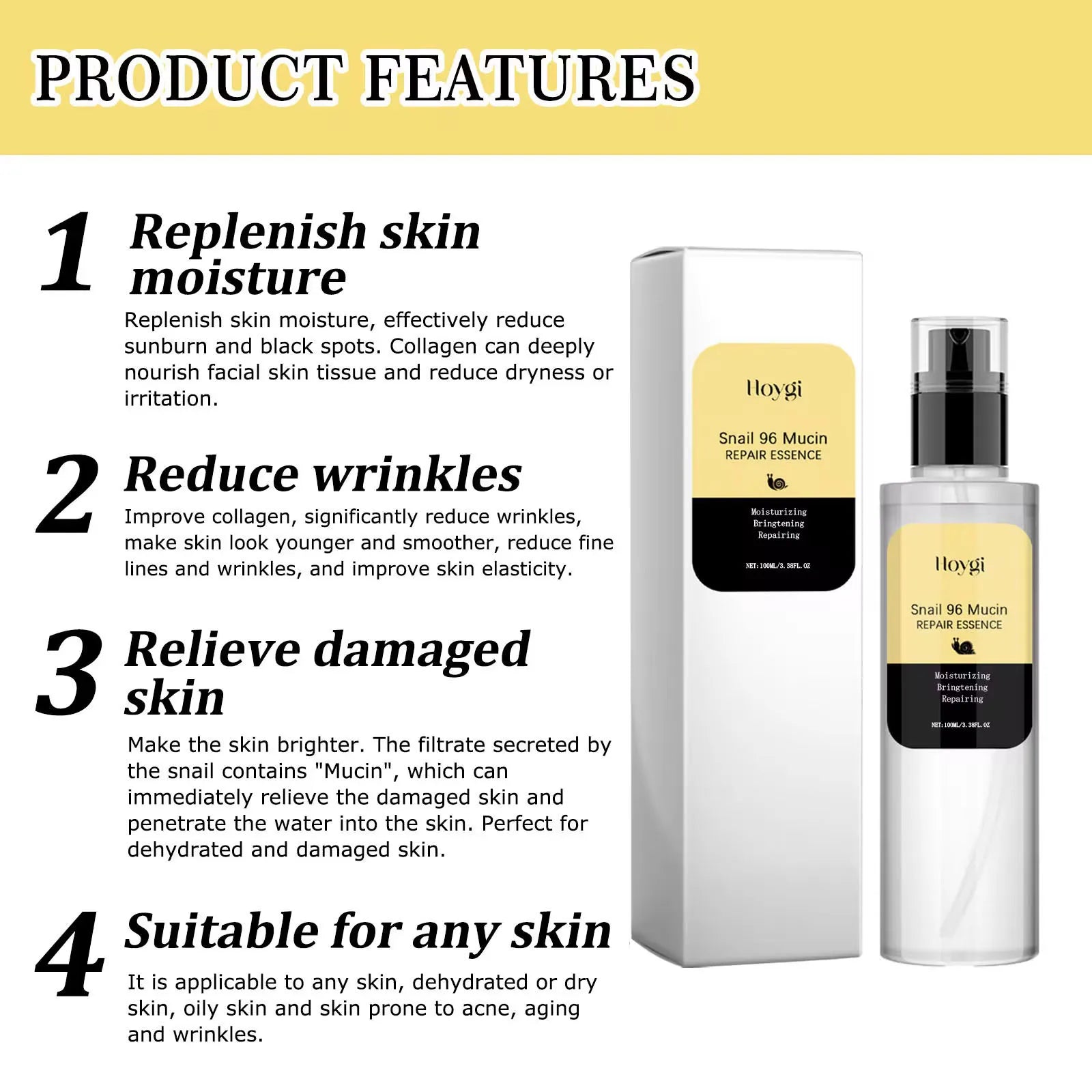 Snail Mucin Essence Face Serum