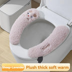 New Pattern Fashion Winter Toilet Seat Cushion Household Toilet Adhesive Seat Cover Seasonal Universal Toilet Seat Cushion