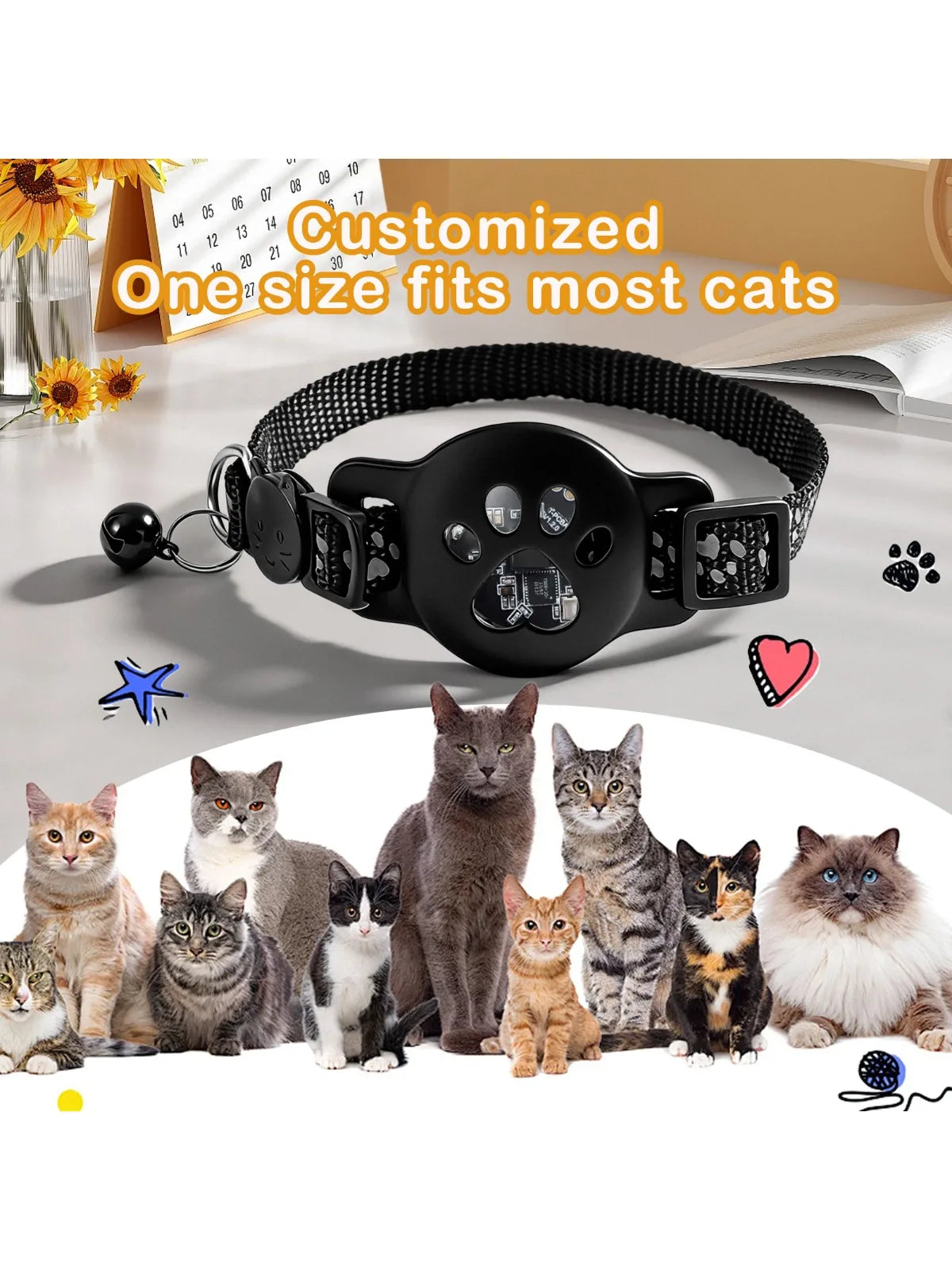 Smart GPS Pet Tracker Collar