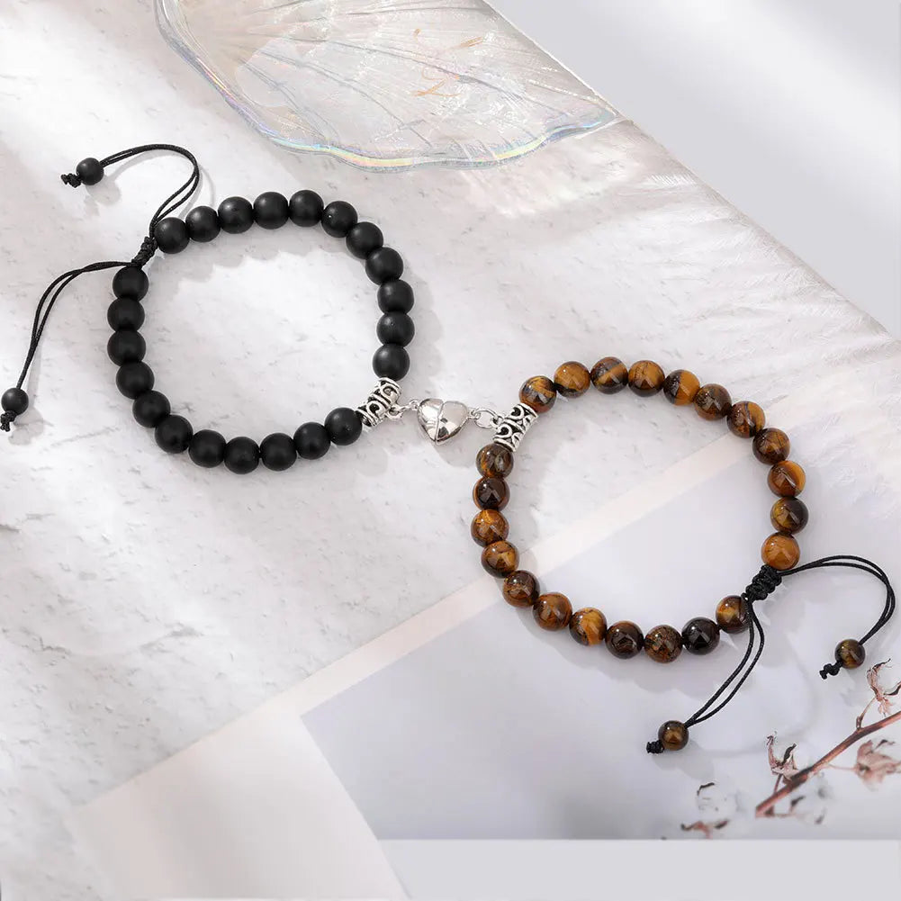 Magnet Couple Bracelets Set