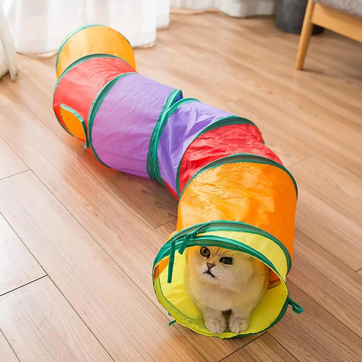 Foldable Cat Tunnel Toy