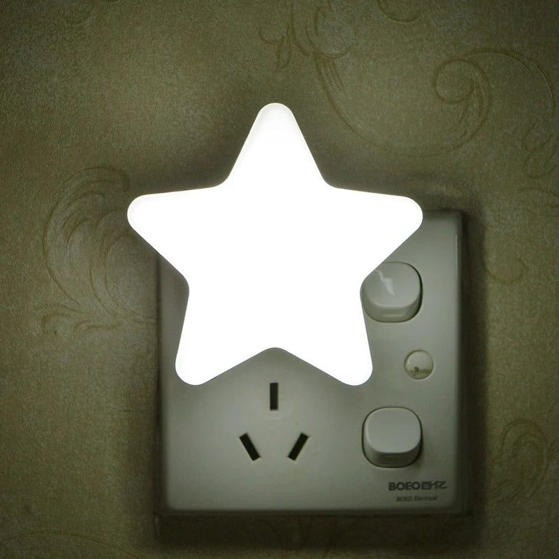 LED Star Night Light - 4 Colors | Kids Bedroom Lamp | US Plug