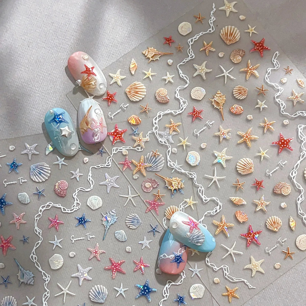 Shell & Starfish Nail Stickers